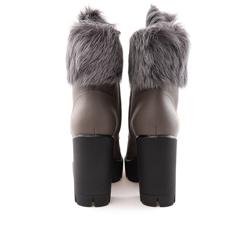 Gray Eco Leather Boot Giuseppe Zanotti