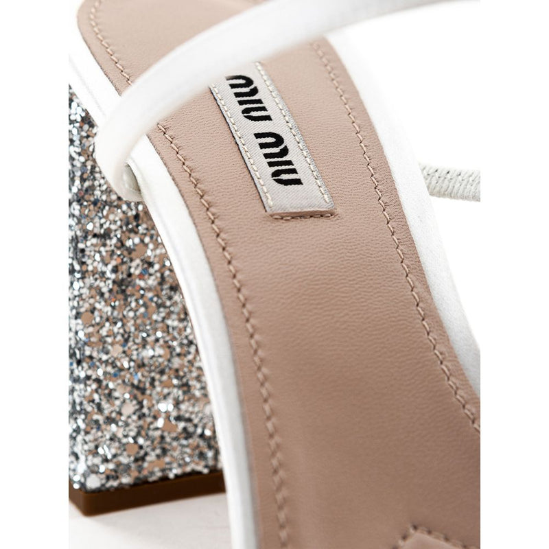 White Silk Sandal Miu Miu