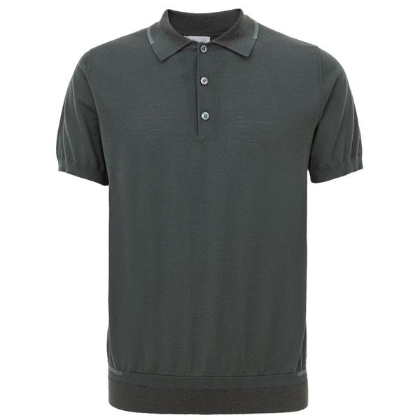 Green Cotton Polo Shirt Brioni