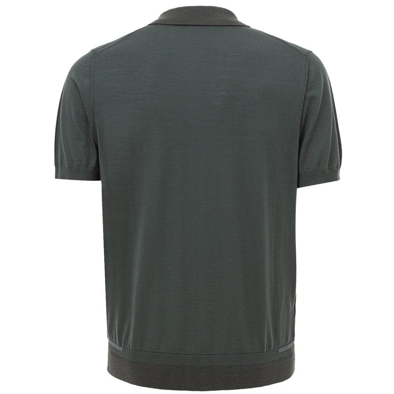 Green Cotton Polo Shirt Brioni