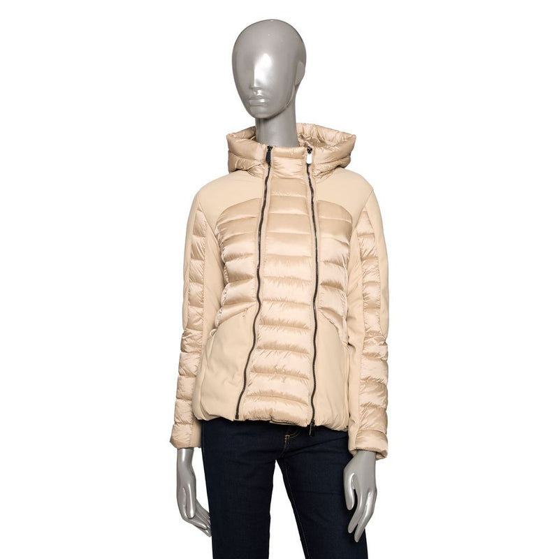 Beige Polyester Women Jacket Baldinini Trend