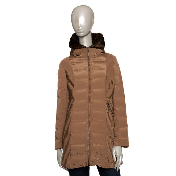 Brown Polyester Women Jacket Baldinini Trend