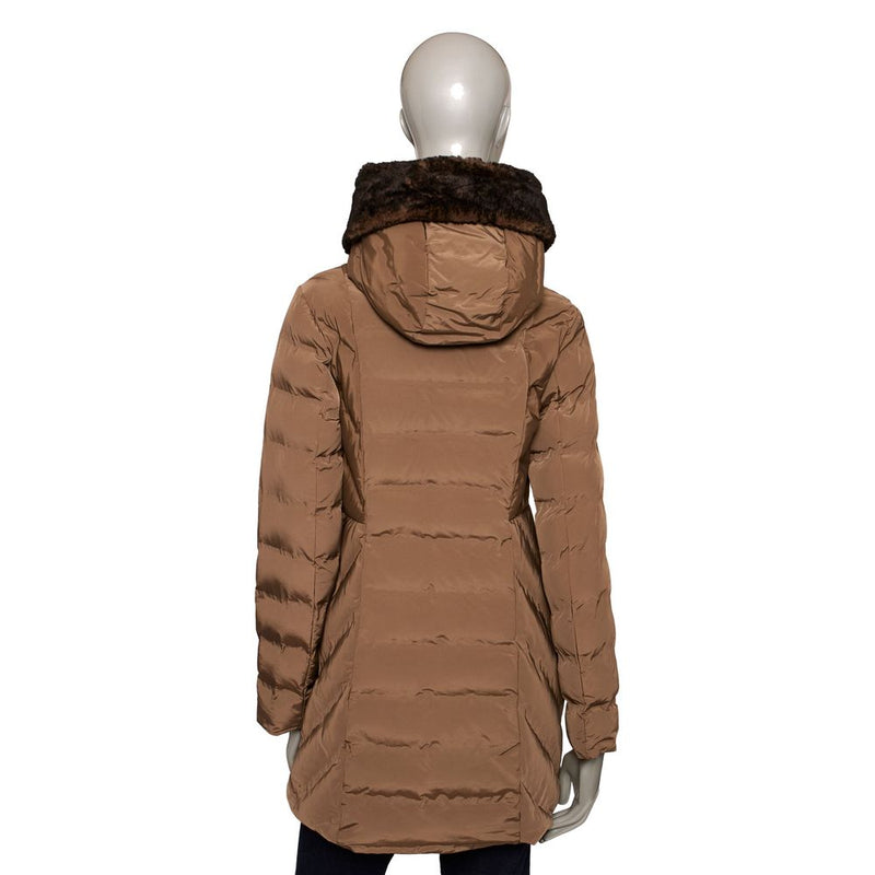 Brown Polyester Women Jacket Baldinini Trend