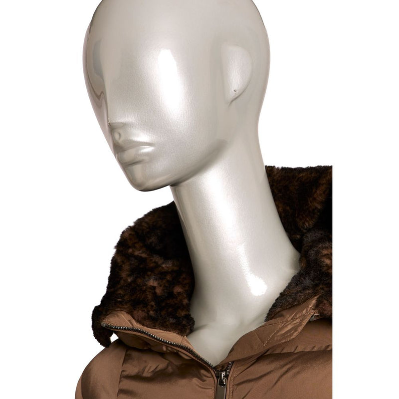 Brown Polyester Women Jacket Baldinini Trend