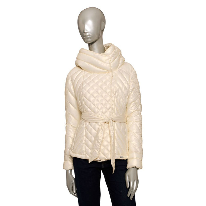 Beige Polyester Women Jacket Baldinini Trend