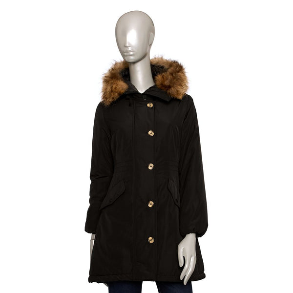 Black Polyester Women Jacket Baldinini Trend