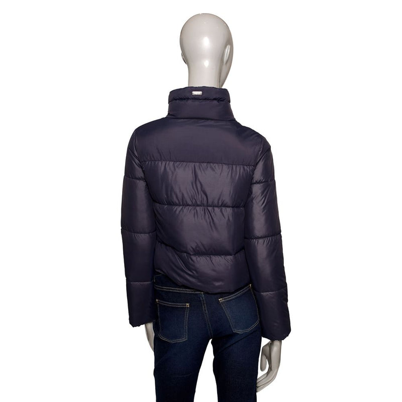 Blue Polyester Women Jacket Baldinini Trend