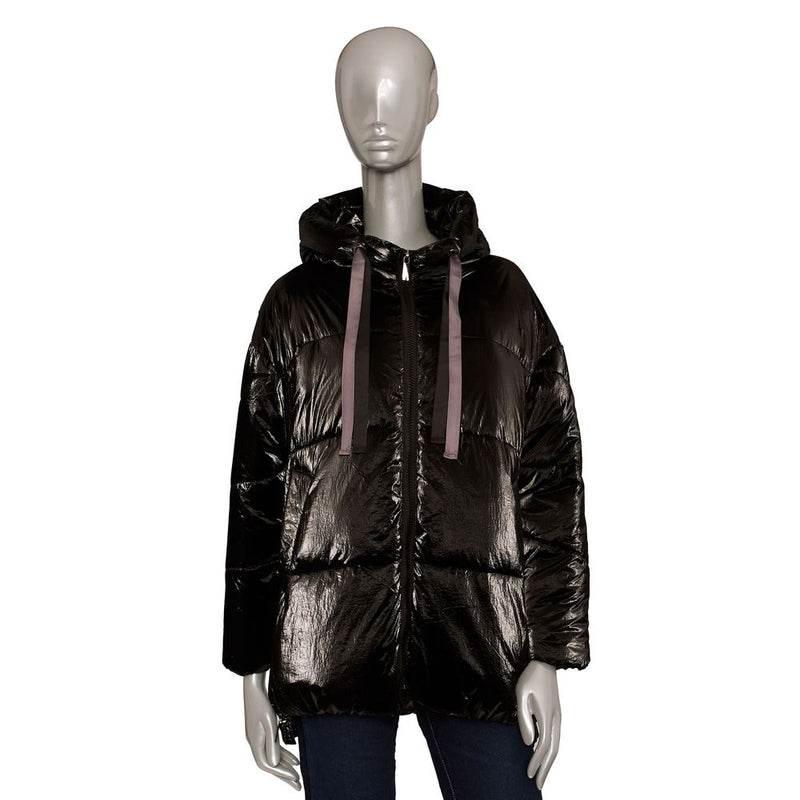 "Black Polyester Women Jacket" Baldinini Trend