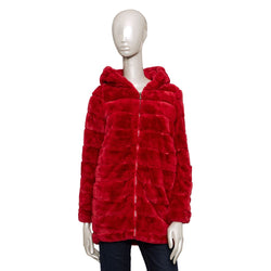 Red Polyester Women Jacket Baldinini Trend