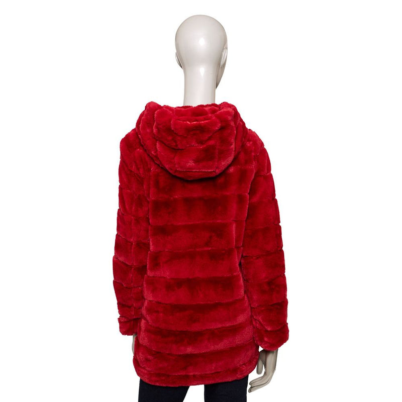 Red Polyester Women Jacket Baldinini Trend