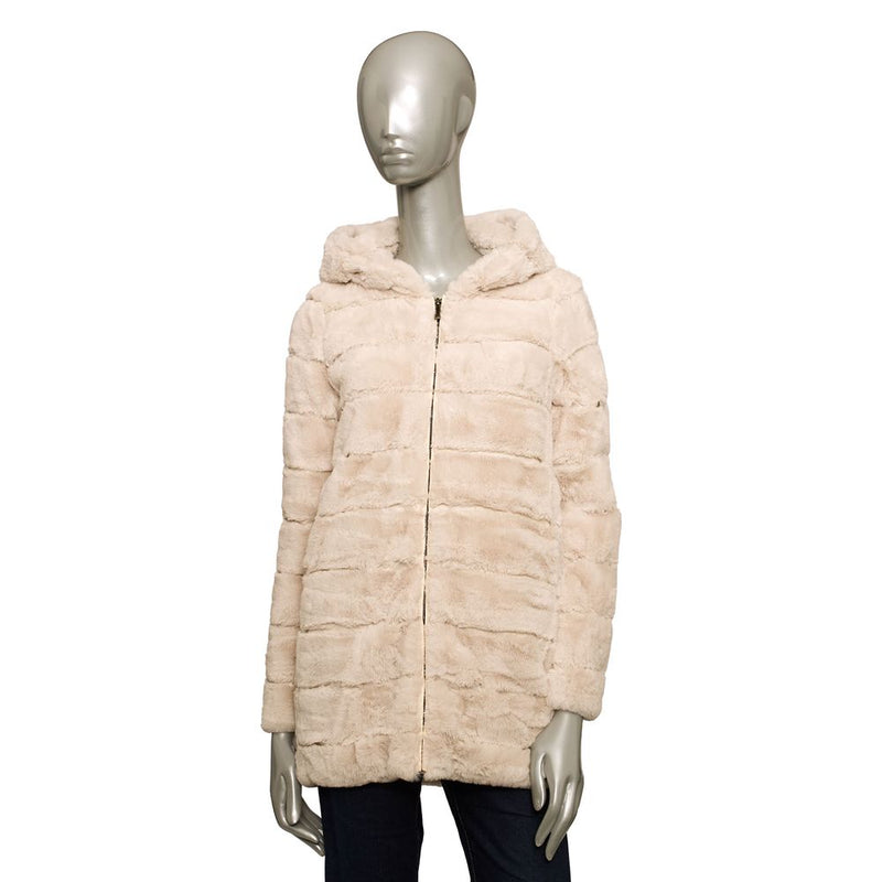 Beige Polyester Women Jacket Baldinini Trend