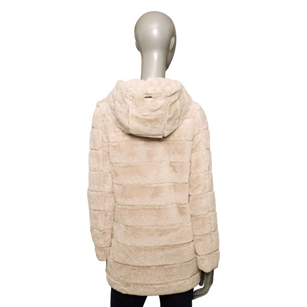 Beige Polyester Women Jacket Baldinini Trend