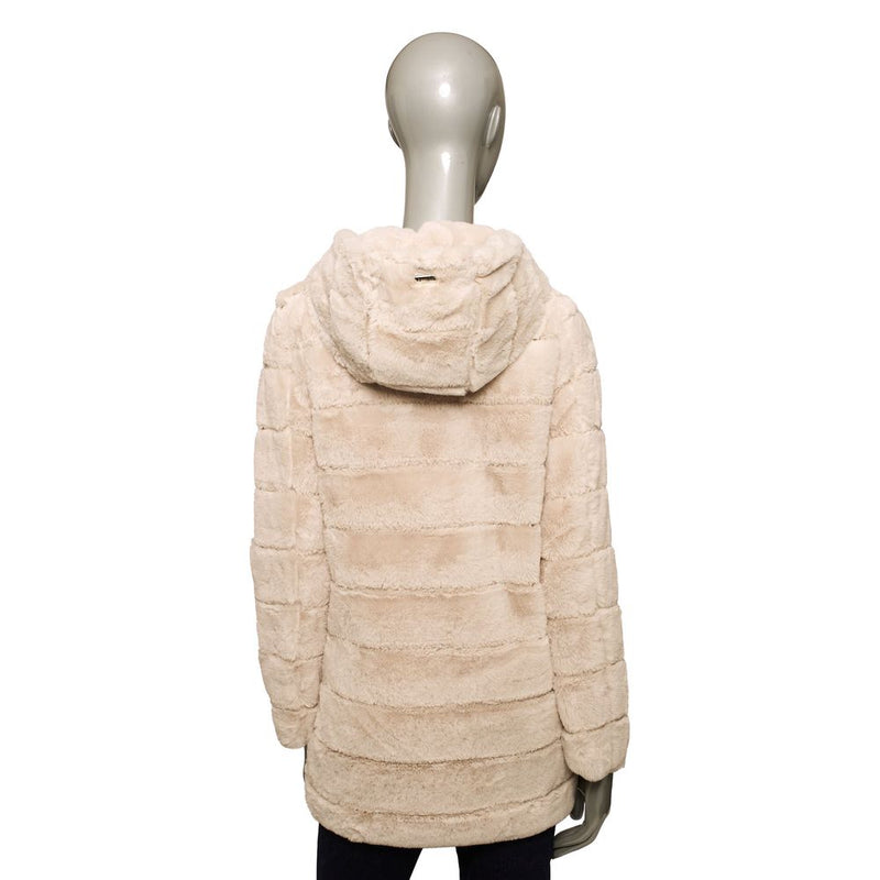 Beige Polyester Women Jacket Baldinini Trend