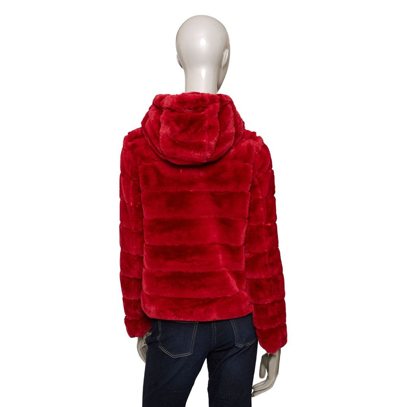 Red Polyester Women Jacket Baldinini Trend