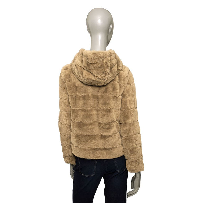 Beige Polyester Women Jacket Baldinini Trend