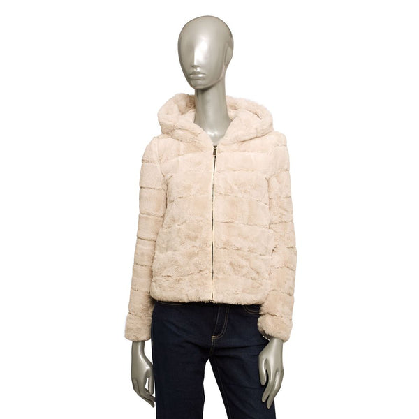 Beige Polyester Women Jacket Baldinini Trend