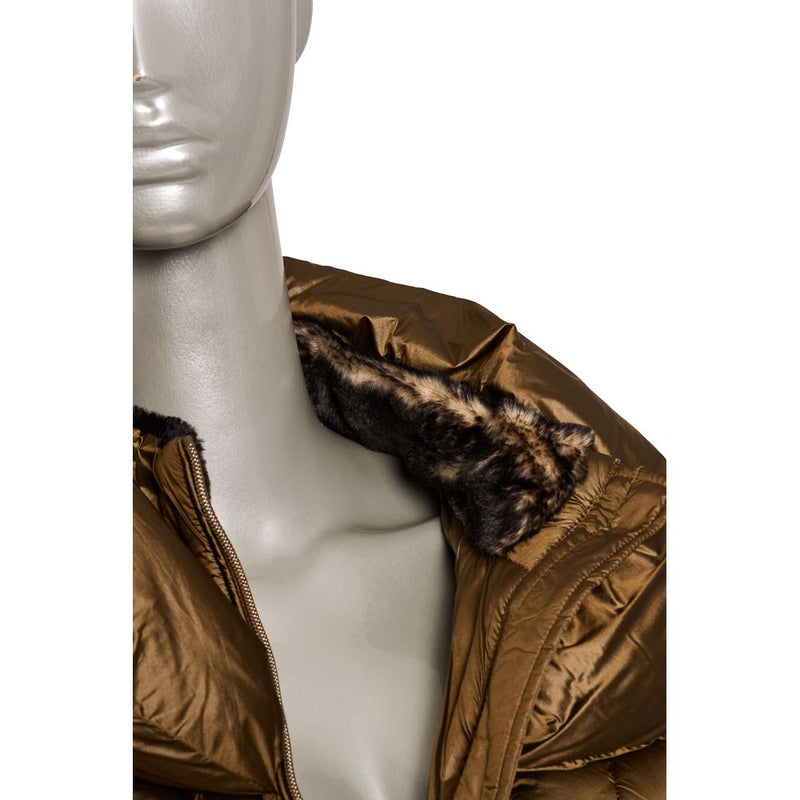 Brown Polyester Women Jacket Baldinini Trend