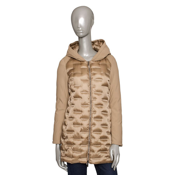 Beige Polyester Women Jacket Baldinini Trend