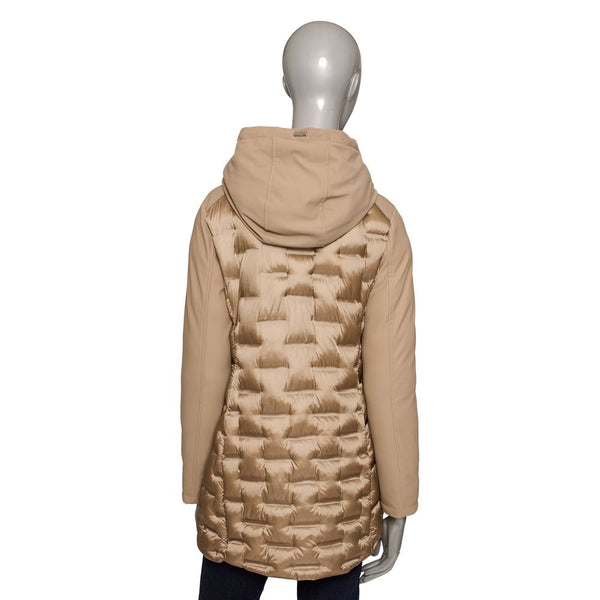 Beige Polyester Women Jacket Baldinini Trend