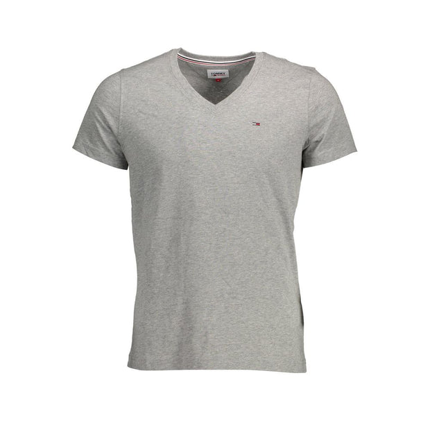 Gray Cotton T-Shirt Tommy Hilfiger