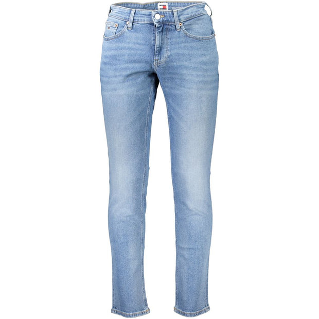 Light Blue Cotton Jeans & Pant Tommy Hilfiger