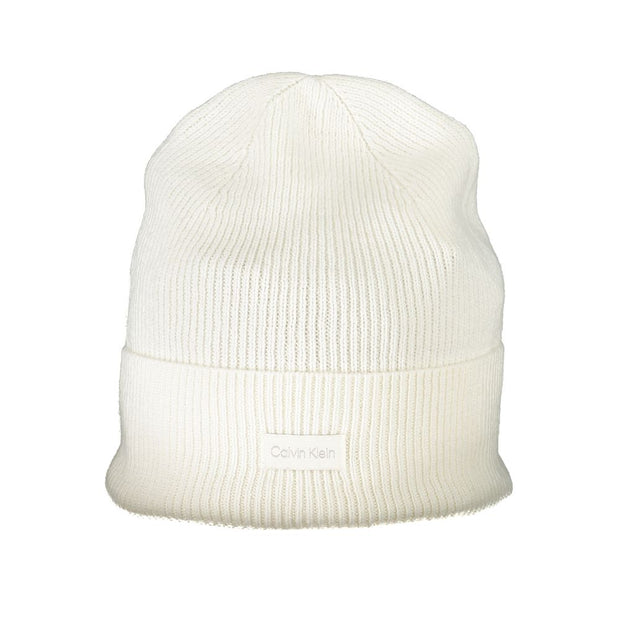 White Cotton Hat Calvin Klein