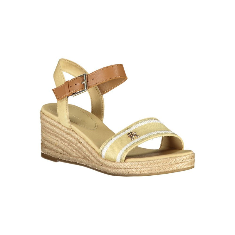 Beige Polyester Sandal Tommy Hilfiger