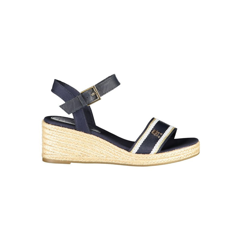 Blue Polyester Sandal Tommy Hilfiger