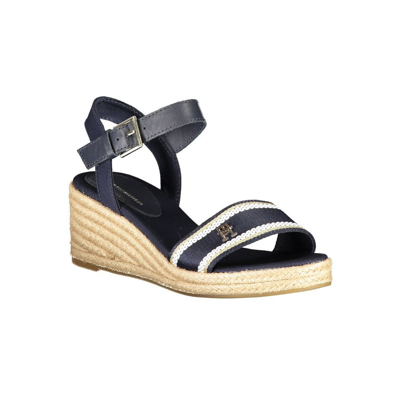 Blue Polyester Sandal Tommy Hilfiger