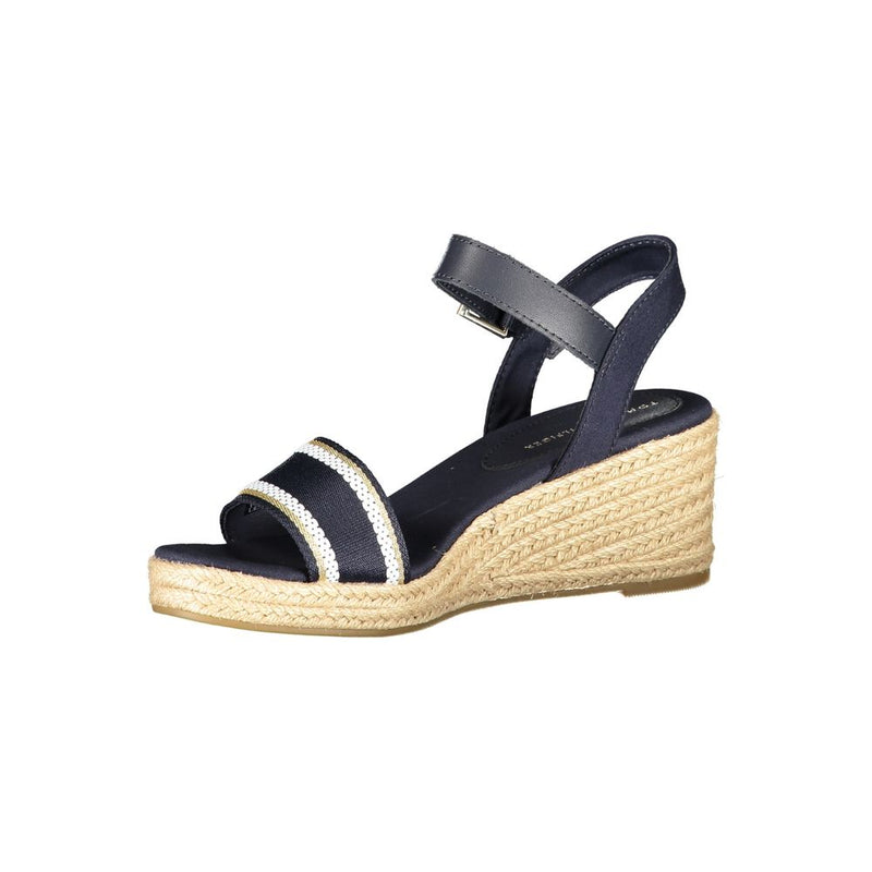 Blue Polyester Sandal Tommy Hilfiger