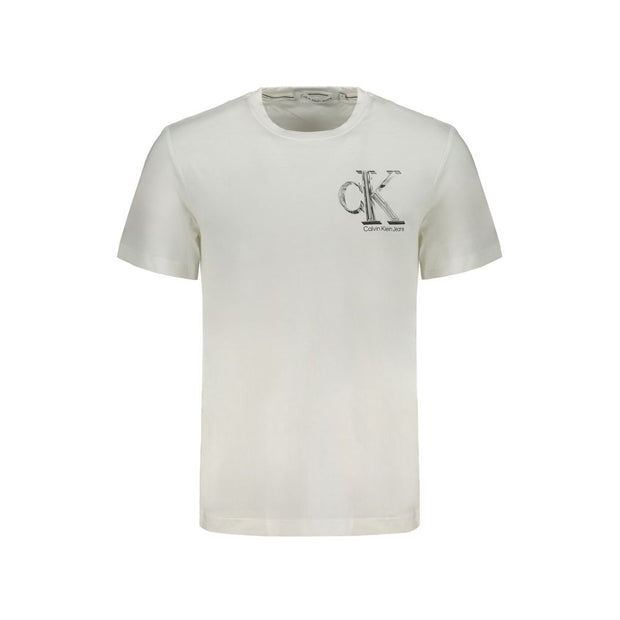 White Cotton T-Shirt Calvin Klein