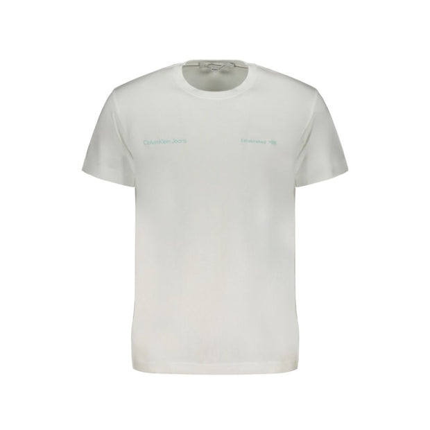 White Cotton T-Shirt Calvin Klein