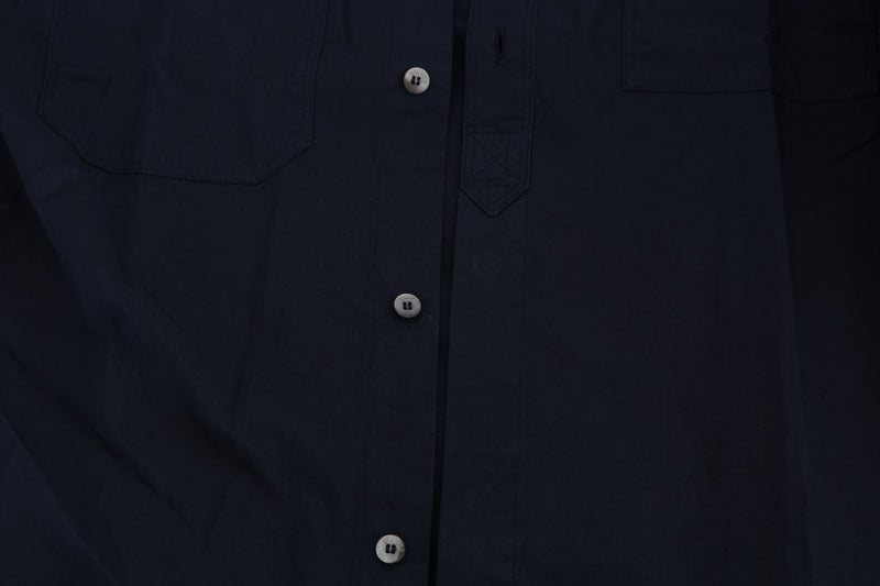 Elegant Blue Cotton Casual Shirt John Galliano