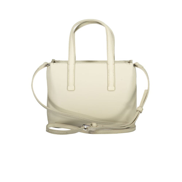 Beige Polyester Handbag Calvin Klein