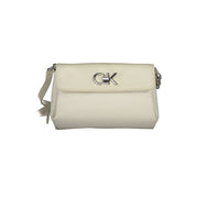 Beige Polyester Handbag Calvin Klein