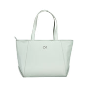 Light Blue Polyethylene Handbag Calvin Klein