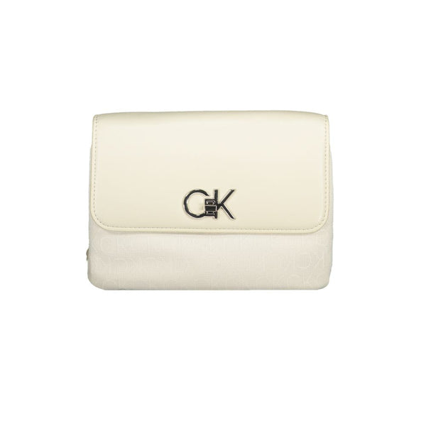 Beige Polyester Handbag Calvin Klein