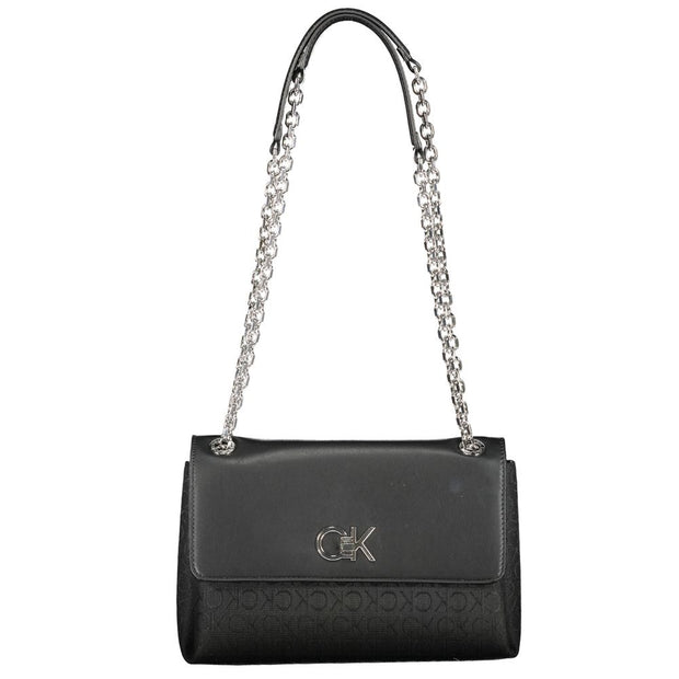 Black Polyester Handbag Calvin Klein