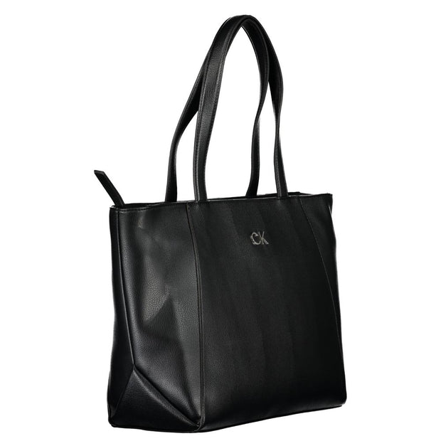 Black Polyethylene Handbag Calvin Klein