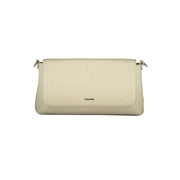 Beige Polyester Handbag Calvin Klein