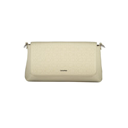 Beige Polyester Handbag Calvin Klein