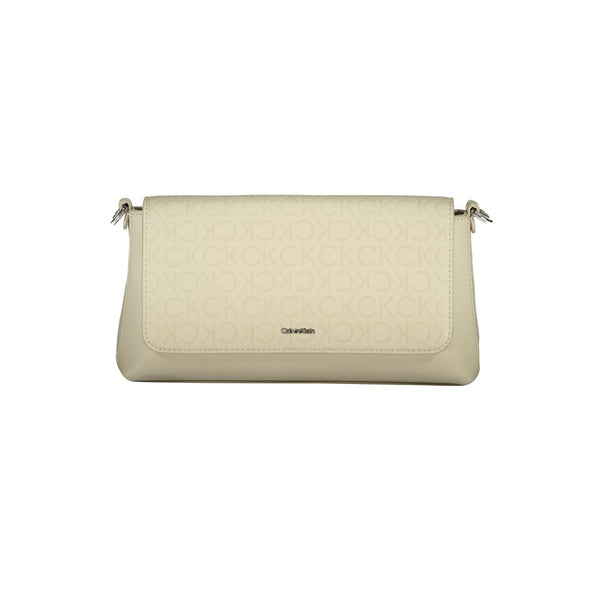 Beige Polyester Handbag Calvin Klein