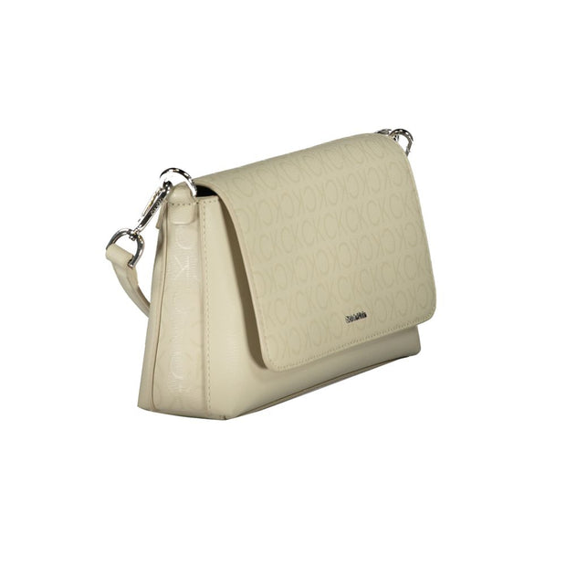 Beige Polyester Handbag Calvin Klein