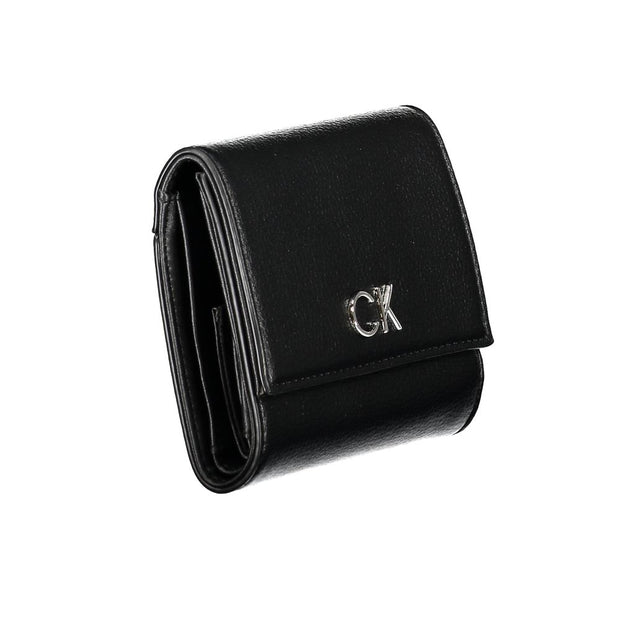 Black Polyethylene Wallet Calvin Klein