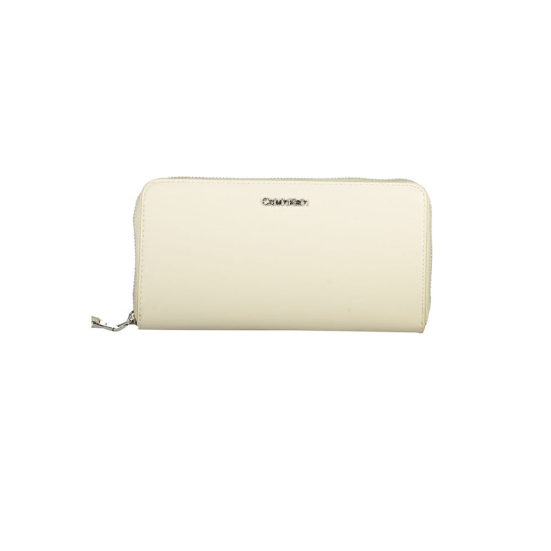 Beige Polyethylene Wallet Calvin Klein