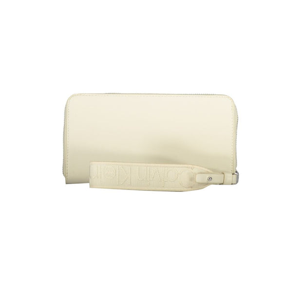 Beige Polyethylene Wallet Calvin Klein