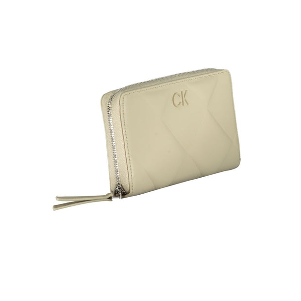 Beige Polyester Wallet Calvin Klein