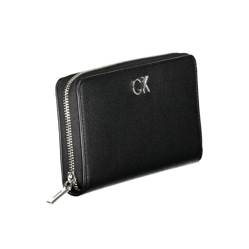 Black Polyethylene Wallet Calvin Klein