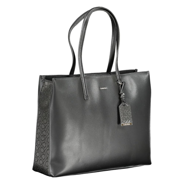 Black Polyester Handbag Calvin Klein