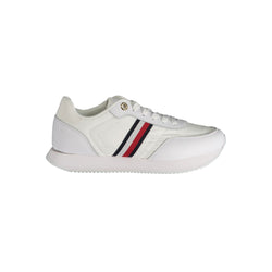 White Polyester Sneaker Tommy Hilfiger